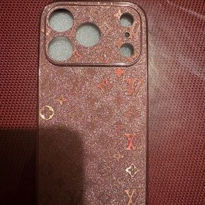 Luxury Glitter Phone Case - Brown